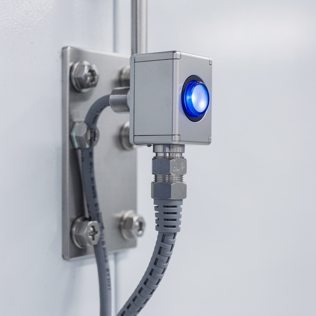 Capteur photoélectrique anti-buée à purge d'air