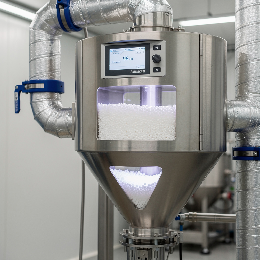 Sécheur à granulés PA66 — auxiliaire presse