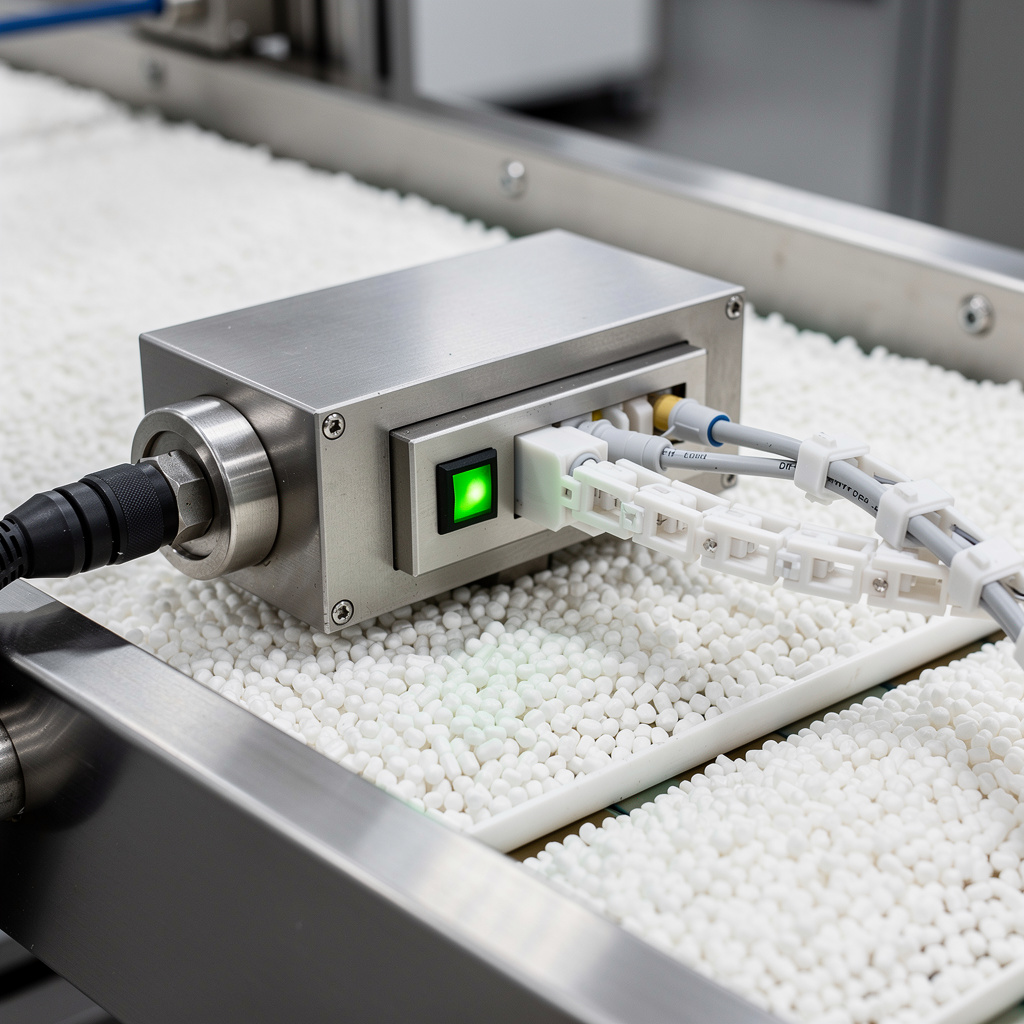 Détecteur de métal en ligne d'alimentation