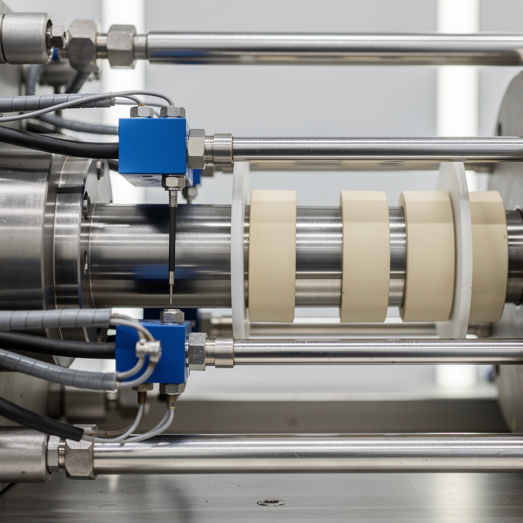 Cylindre plastification — 3 zones chauffe + thermocouples