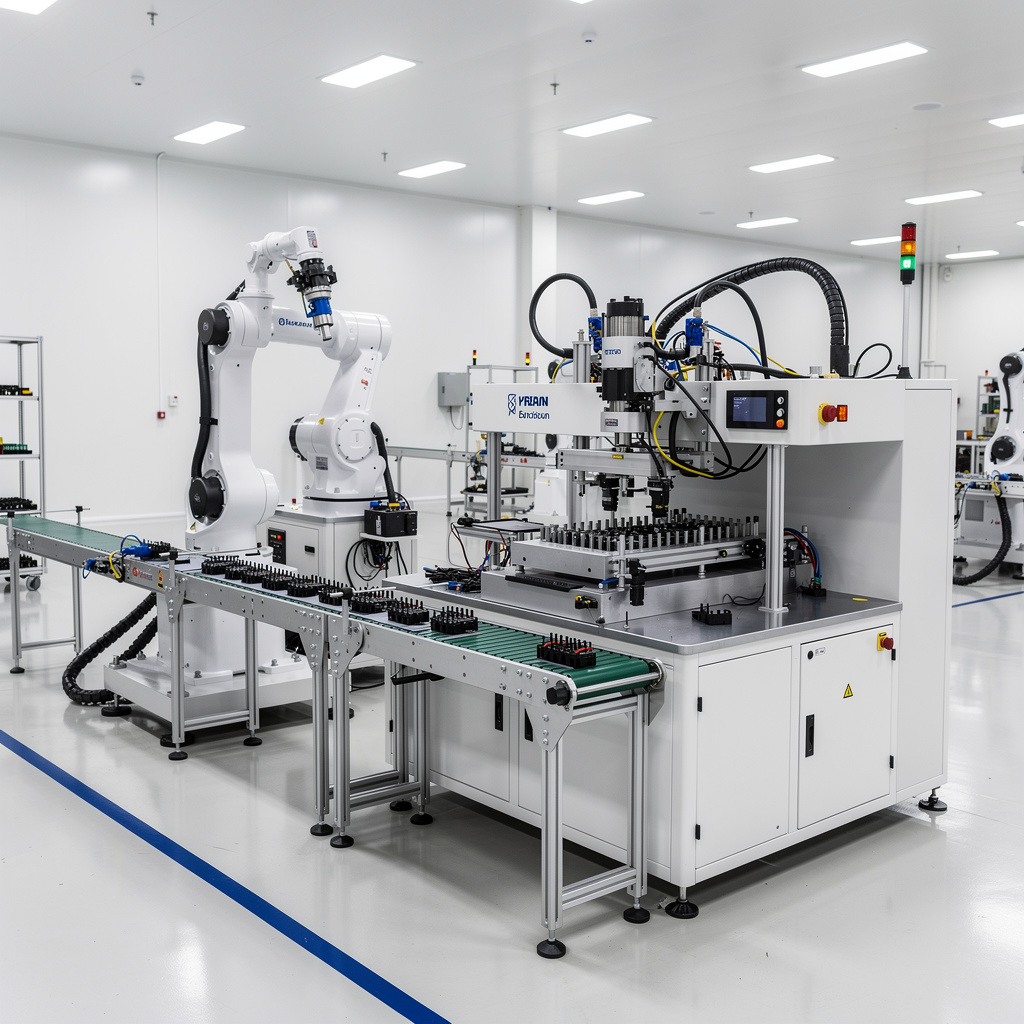 Machine assemblage connecteurs Tanger